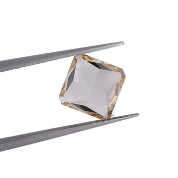 Vivid yellow Square radiant 2.90 ct lab grown loose diamond with vvs clarity-Gurukrupa-Gems