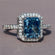 Wedding rings for women in 14 kt white gold with VVS clarity diamonds for engagement or party Gurukrupa-Gems
