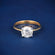 Wedding solitaire round 1.60ct diamond ring Gurukrupa-Gems