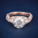Halo Style Round Diamond Engagement Ring with Pavé Band in 14K Yellow Gold Gurukrupa-Gems