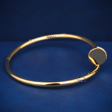 Yellow Gold Diamond Nail Bracelet for Men and Women Gurukrupa-Gems