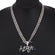 lab made diamond chain pendant for party wear custom diamond chain pendant 14kt white gold diamond chain pendant for party wear Gurukrupa-Gems