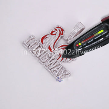 trending custom letter pendant crafted in 14kt white gold labgrown diamonds-Gurukrupa-Gems